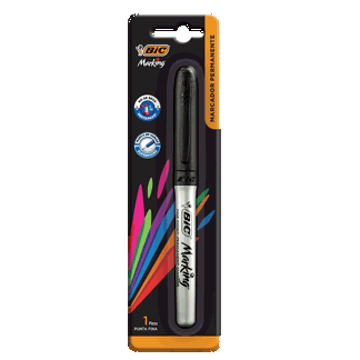 Marcador Permanente BIC Negro x1Un