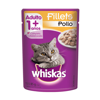 Alimento Húmedo Para Gatos Whiskas Adulto Pollo 
x85gr