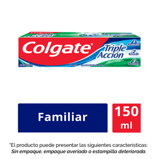 Crema Dental Colgate Triple Acción x150ml (Outlet)