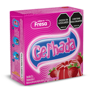 Gelatina Gel’hada Fresa x35gr