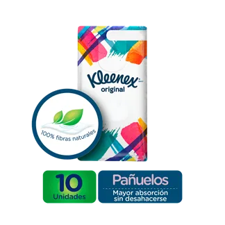 Pañuelos Faciales Kleenex Original x10Un x10 Pañuelos