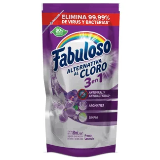 Limpiador Fabuloso Alternativa Al Cloro Fresca Lavanda x180ml