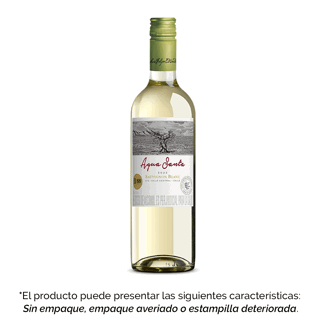 Vino Blanco Agua Santa Sauvignon Blanc Classic x750ml (Outlet)