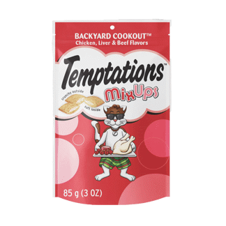 Snack Para Gato Temptations Mix Carnes x85gr
