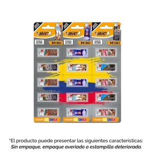Encendedor Bic Mini J5 Edición Especial x15Un (Outlet)