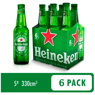 Cerveza Heineken botella x6 x330ml
