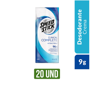 Desodorante Speed Stick Clinical Complete x20Un x9gr