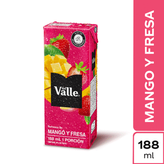 Jugo Frutal Del Valle Mango Y Fresa x188ml