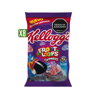 Cereal Kellogg Froot Loops Spinners x8Un x20gr