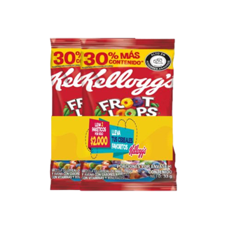 Oferta Cereal Kellogg Froot Loops x2Un x33gr