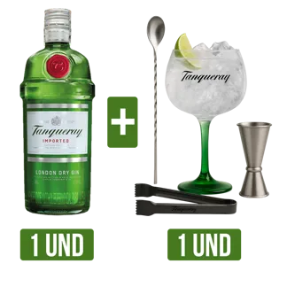 Ginebra Tanqueray London Dry Gin 700ml + Insumos Gin&Tonic