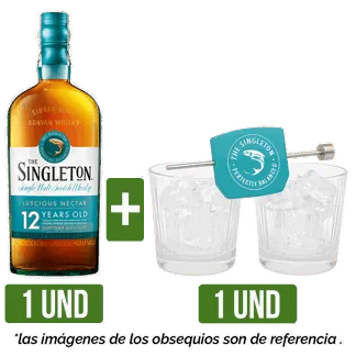 Whisky Singleton of Dufftown 12 700ml + 2 Vasos + Roll&Pour