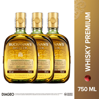 3  Whisky Buchanan´s Master  x750ml
