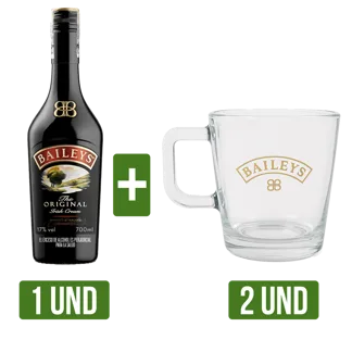 Pack Baileys x700ml +2Un Taza Café C
