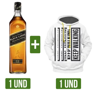Pack Johnnie Walker Black x700ml + Buso Beige JW Talla M