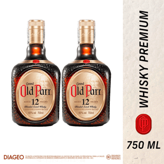 2Un Whisky Old Parr 12añosx750ml