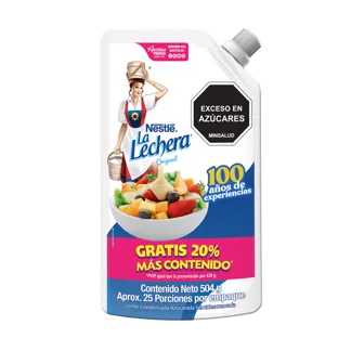 Oferta (Leche Condensada La Lechera LCA Doy Pack x504gr + Promoción 20%)