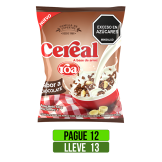 Pague 12 lleve 13 Cereal Roa Hojuelas Chocolate x30gr