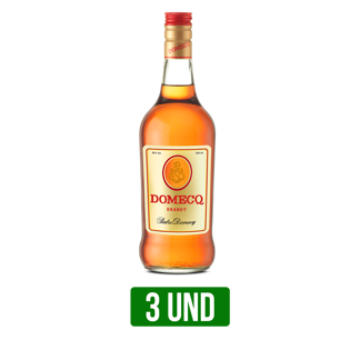 3Un Brandy Domecq Botella x750ml