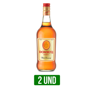 2Un Brandy Domecq Botella x750ml