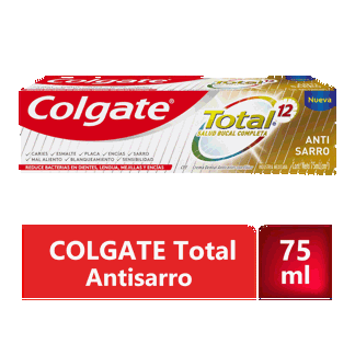Crema Dental Colgate Total12 Tartar Control 75ml