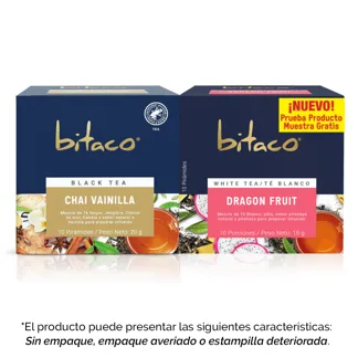 Oferta Bitaco Amr Chai Vainilla + Gragon Fruit/2Ux10 (Outlet)