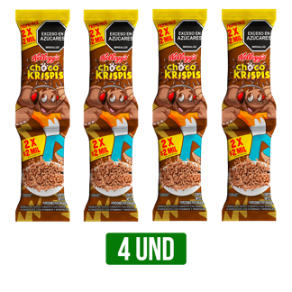 Oferta(Cereal Kellogg Choco Krispis Dual Serve x60gr)x4Un