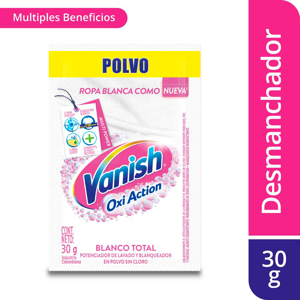 Desmanchador Vanish Polvo blanco x12Un x30gr