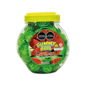 Goma De Mascar Bola Sandia Bombonera x50Un x10gr