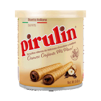 Barquillo Pirulin Chocolate y Avellanas x155gr