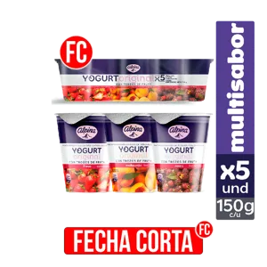 Yogurt Alpina Original x5 Vasos x150gr