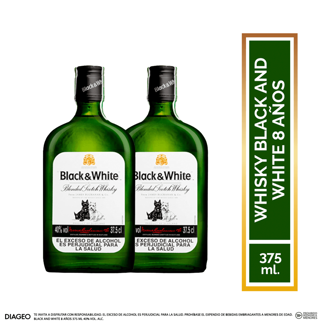 2Un Whisky Black & White x375ml