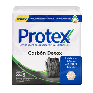Jabón Protex Carbón Detox x3Un x110gr