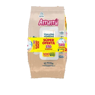 Oferta (Toallitas Húmedas Arrurrú Extra Acolchonaditas Avena & Karité x170 Toallitas)