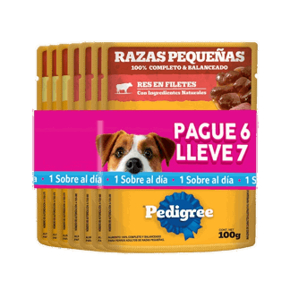 Oferta (Alimento Humedo Pedigree Surtido Razas Pequeñas x100gr Pague 6 Lleve 7)
