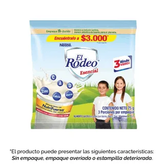 Leche El Rodeo Esencial x8Un x75gr (Outlet)