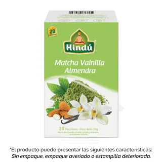 Infusión Himalaya Hindu Matcha Sabor Vainilla Almendra Ux20 (Outlet)