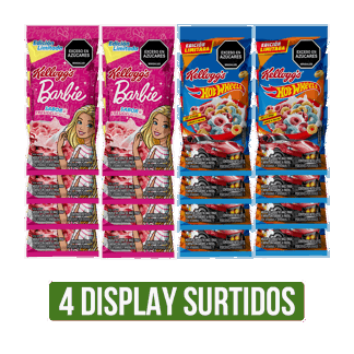 4 Display Cereal (Barbie/Hot Wheels)x25gr