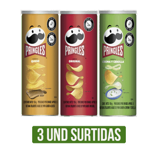 3Un Papas Fritas Pringles x124gr