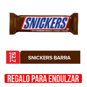 Chocolate Snickers Barra x52gr