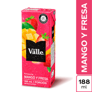 Jugo Frutal Del Valle Mango Y Fresa x188ml