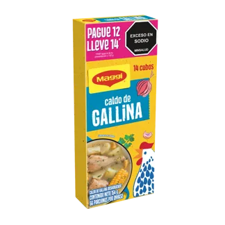 Oferta (Maggi Caldo Gallina x132gr Pague 12 Lleve 14)