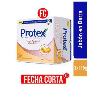 1Dp Jabón Corporal Protex x3Un x110grVitamina E