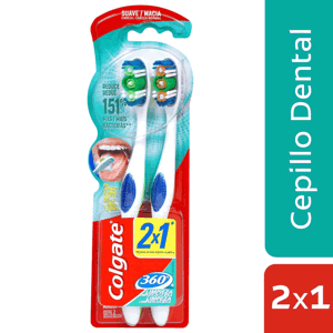 Cepillo Dental Colgate 360 Suave Surround x2cepillos pague 1cepillo