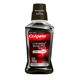 Enjuague Bucal Colgate Luminous White Carbón x250ml