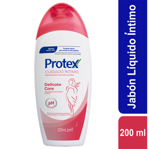 Jabón Íntimo Protex Líquido Delicate Care PH Equilibrado 200ml