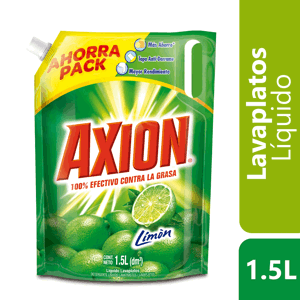 Lavaplatos Axion Liquido DoyPack x1500ml Ahorra PackLimónEspuma Activa