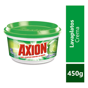 Lavaplatos Axión Crema Limón 450gr