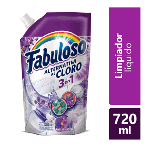 Limpiador Fabuloso Alternativa al Cloro Lavanda 720ml