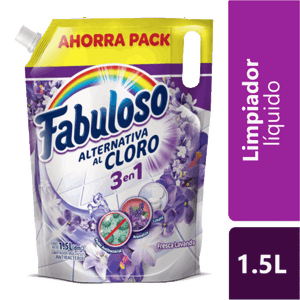 Limpiador Fabuloso Alternativa al Cloro Lavanda 1500ml